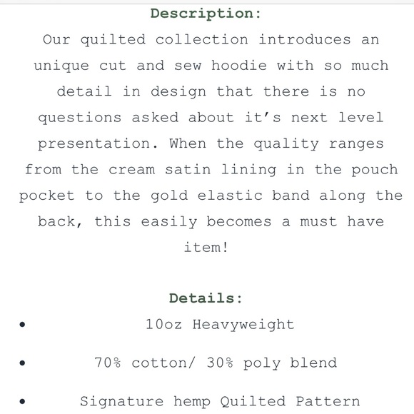 NEW! Mediums Collective Quilted Hoodie - Picture 7 of 8